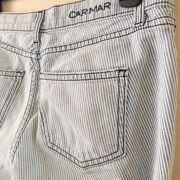 *Buy One Get One Free* Carmar Pinstripe Ripped Jeans - Picture 3 of 6